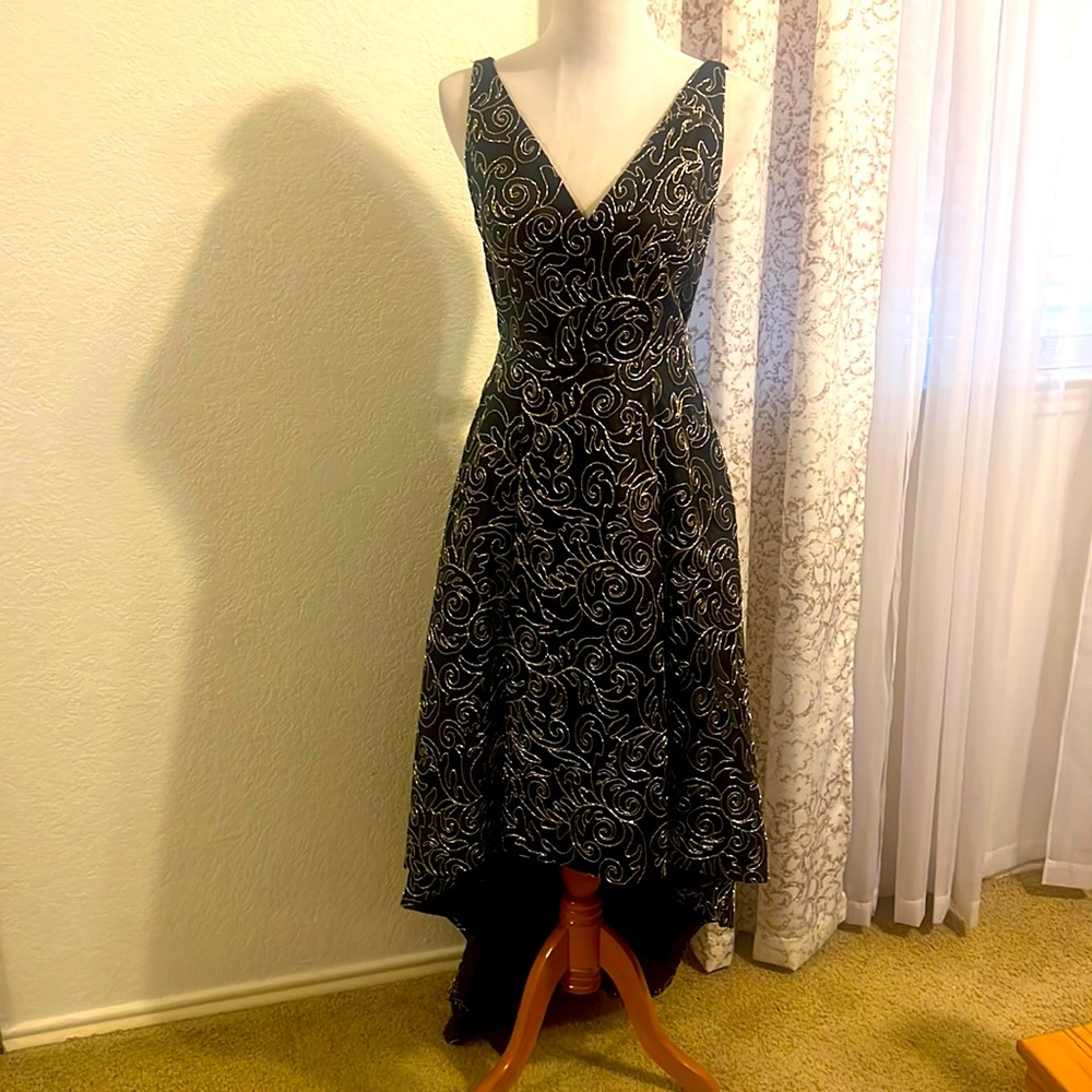 Hi-low ballgown with pockets